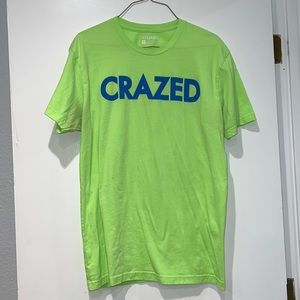 Neon Green Apeman “Crazed” t-shirt. Size large.
